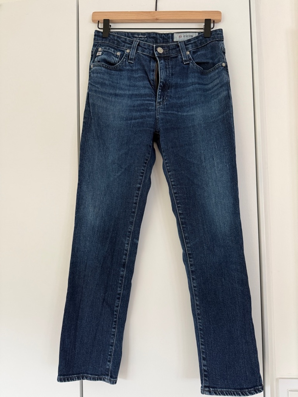 Ag Adriano Goldschmied Women's Straight-Leg Jeans in Indigo Blue